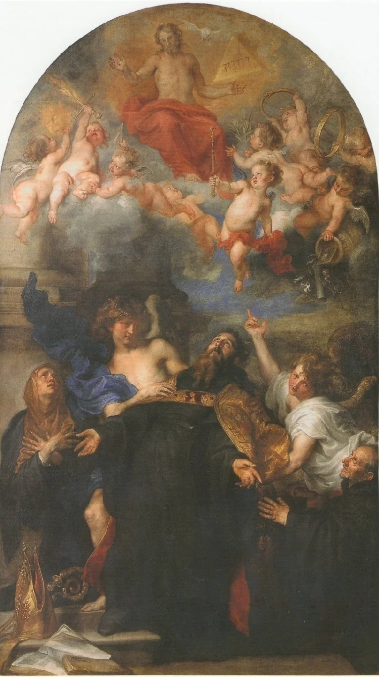 St Augustine in Ecstasy, by Anthony van Dyck, oil, 1628