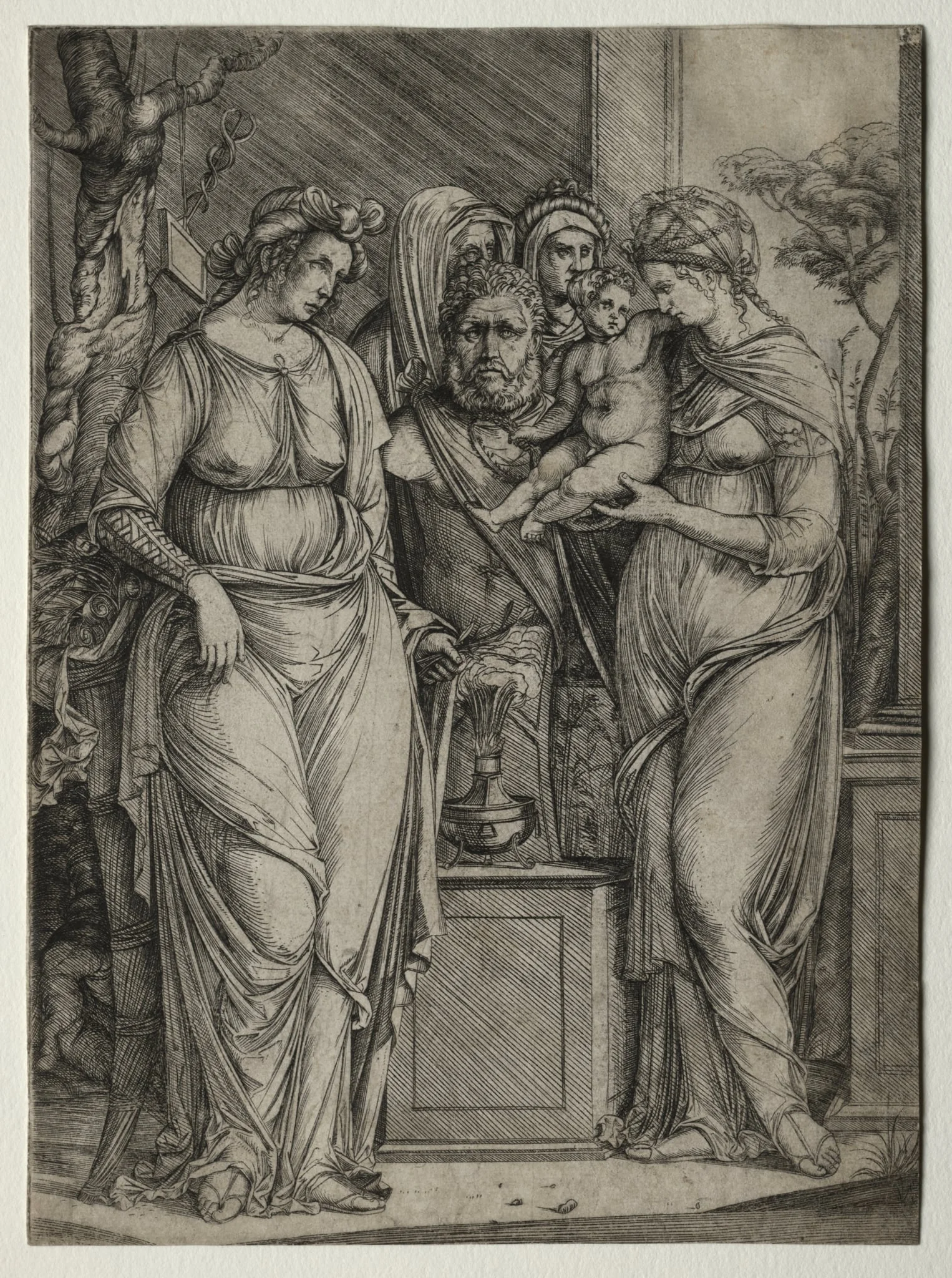 Sacrifice of Priapus, by Jacopo de' Barbari, 1500