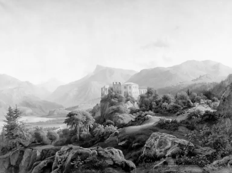 The Ruins of Hasselberg Castle near Bolzano. Tyrol