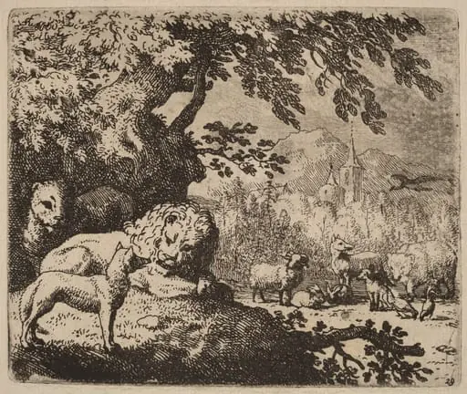Reynard in Council with the Lion and Lioness