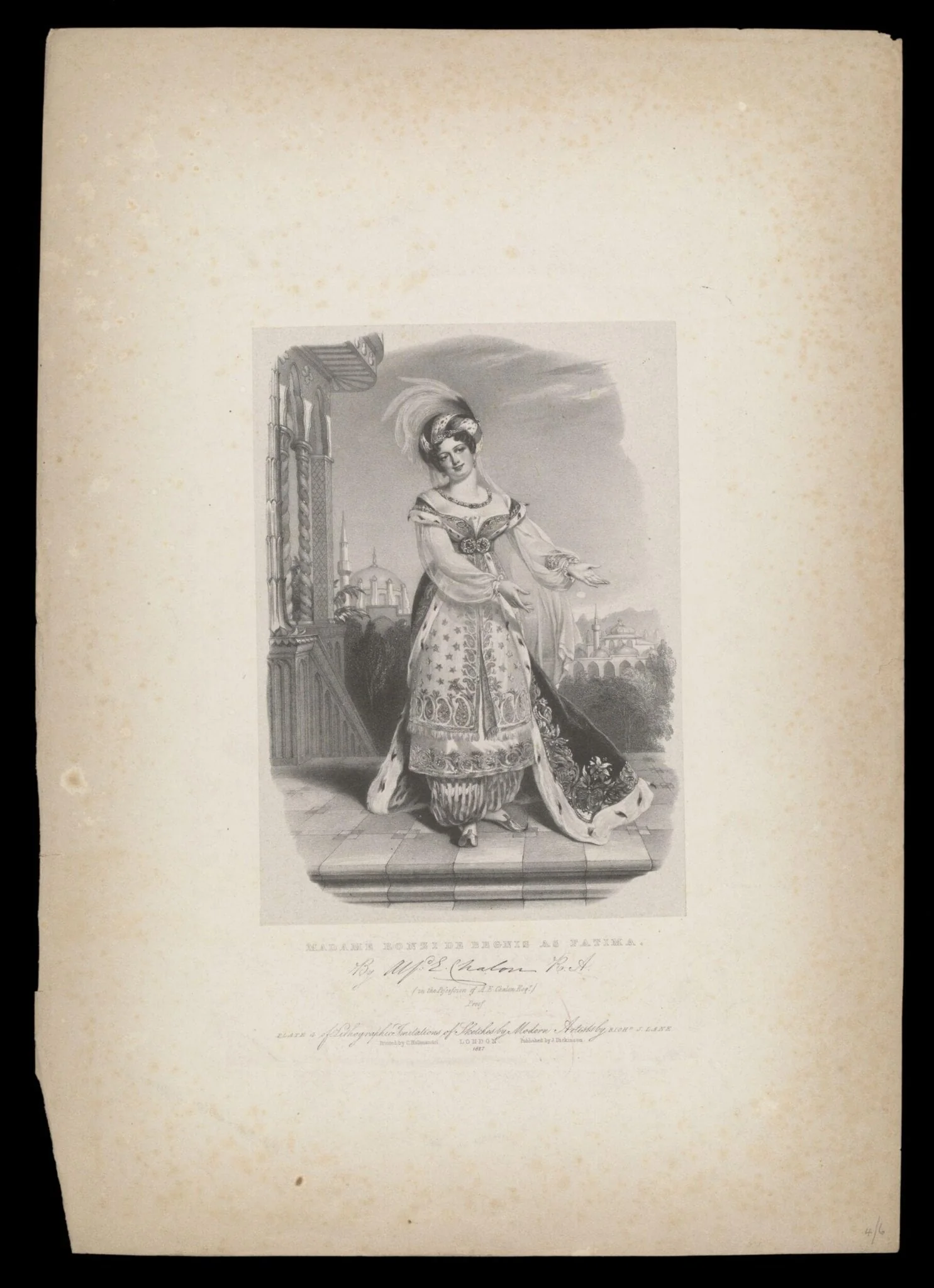 H Beard Print Collection, by Alfred Edward Chalon, 1827