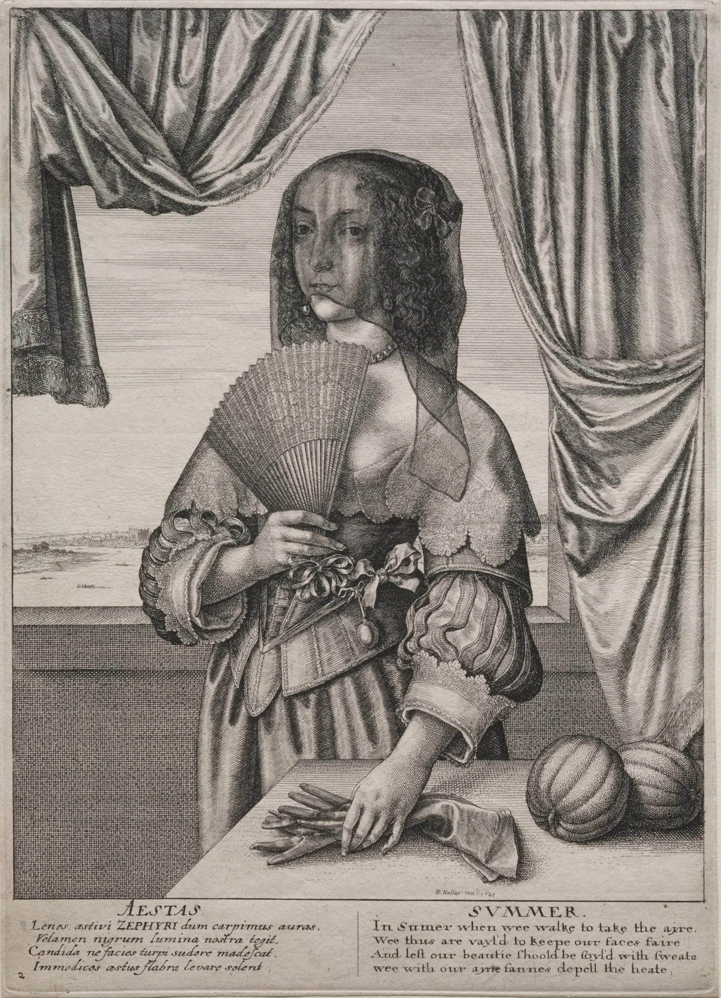 The Four Seasons:  Summer, by Wenceslaus Hollar, 1641