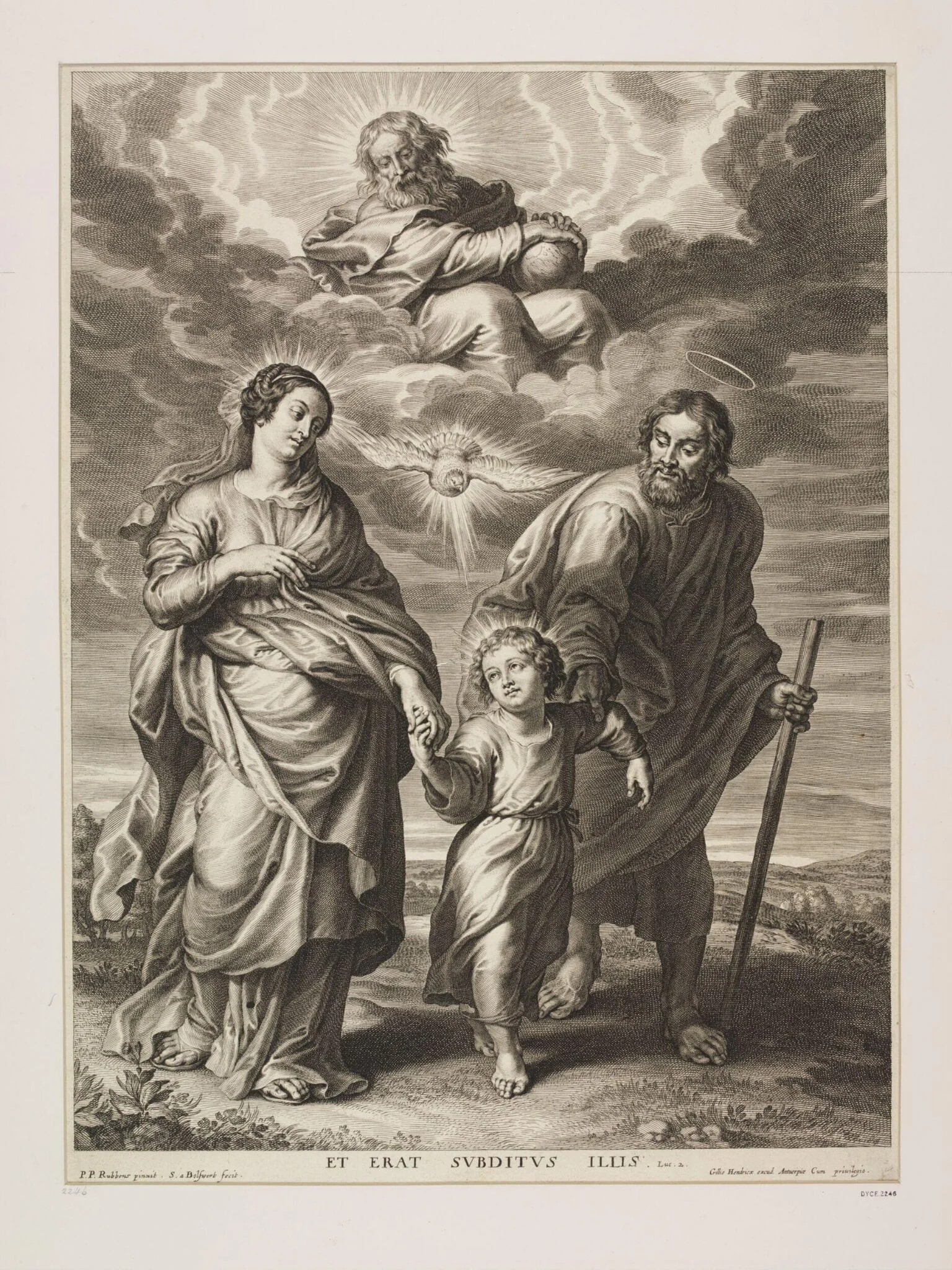 The Return into Egypt, by Schelte Bolswert, 1650