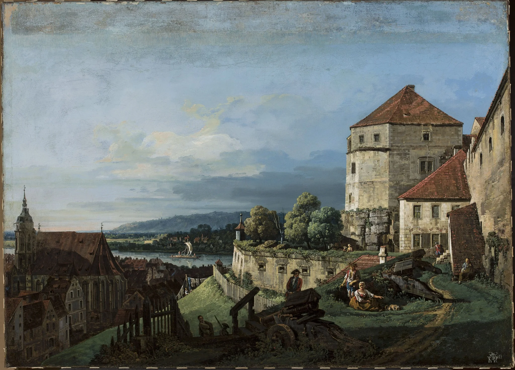 View of Pirna in Saxony