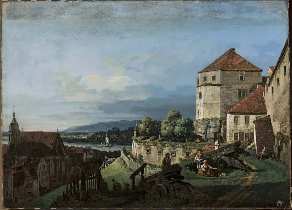 View of Pirna in Saxony
