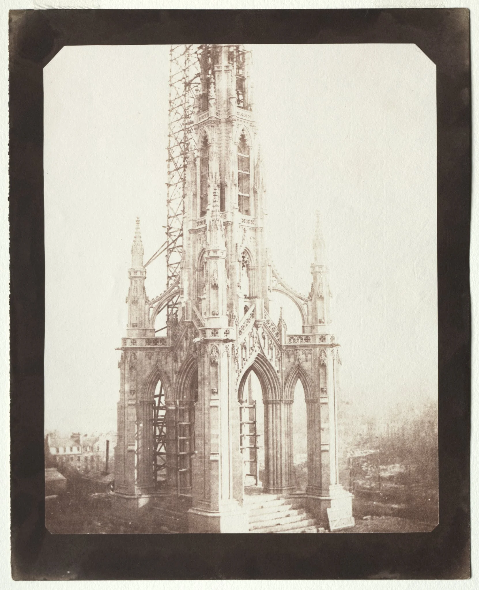 Scott Monument Under Construction