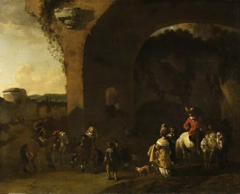 Travellers resting