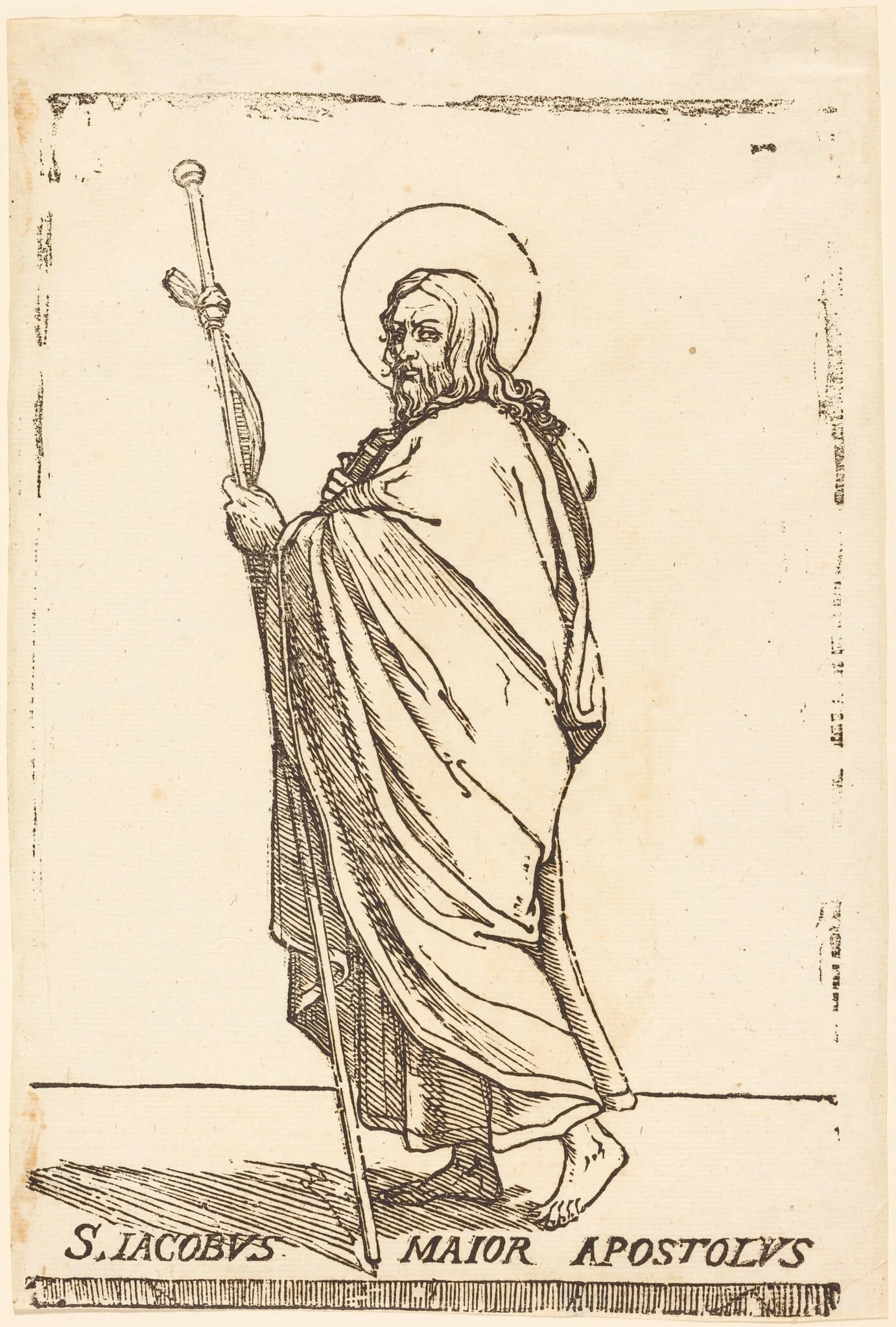 Saint James the Elder, by Italian 16th Century, ink, 1626
