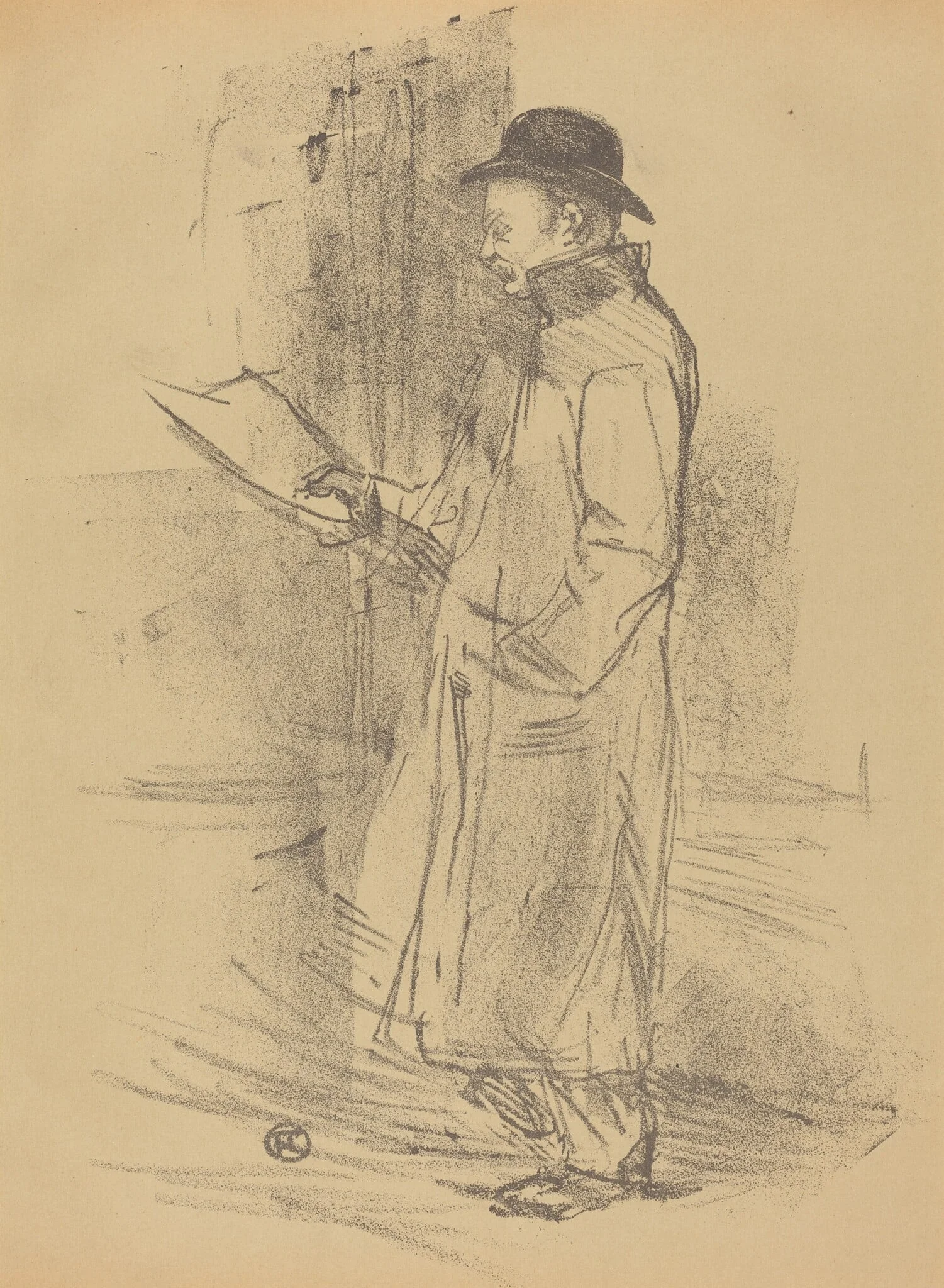 Benefit for Firmin Gémier, by Henri de Toulouse-Lautrec, ink, 1897