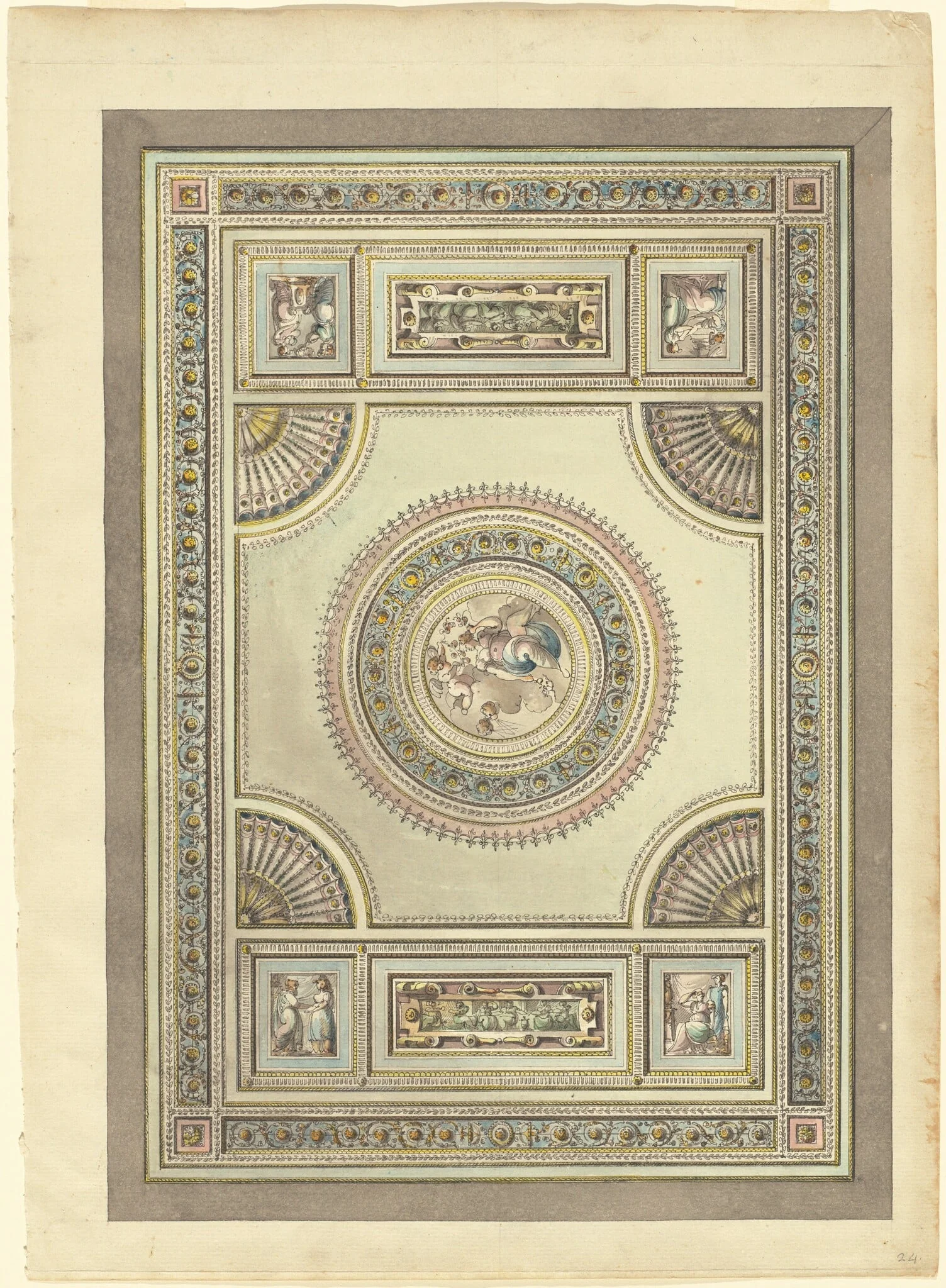 An Ornate Ceiling with an Allegory of Spring