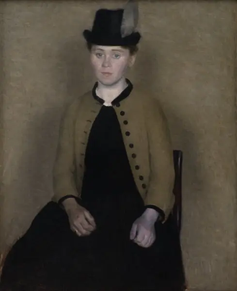 Portræt af Ida Ilsted, senere kunstnerens hustru