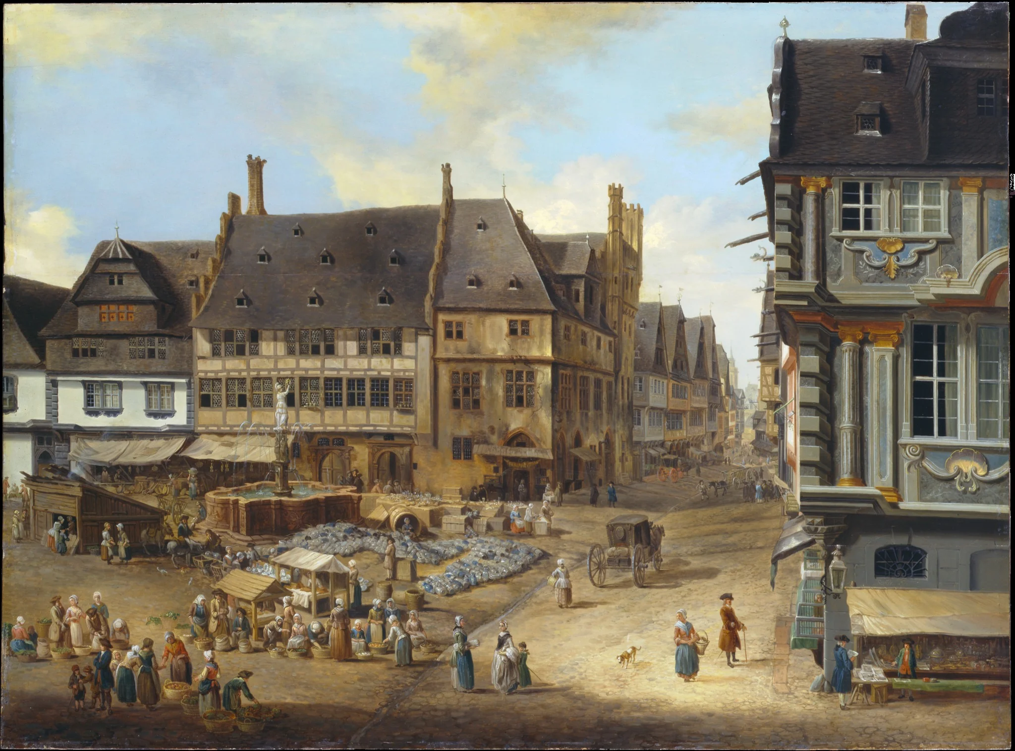 The Liebfrauenberg in Frankfurt, by Christian Georg Schütz, unspecified, 1764