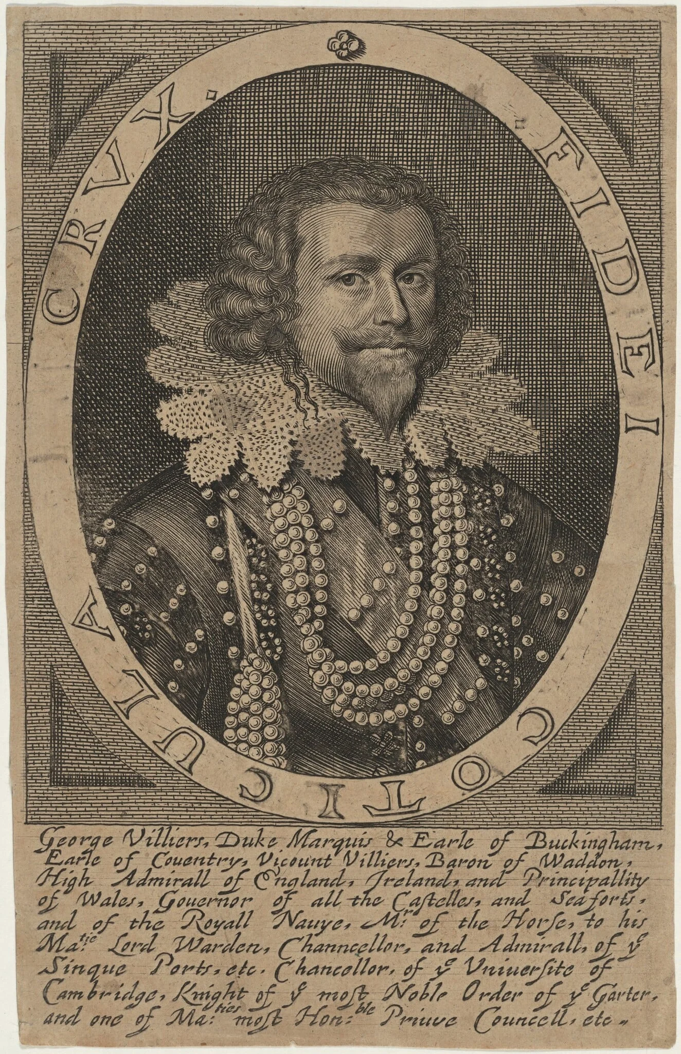 George Villiers, 1st Duke of Buckingham, by William Faithorne, ink, 1654