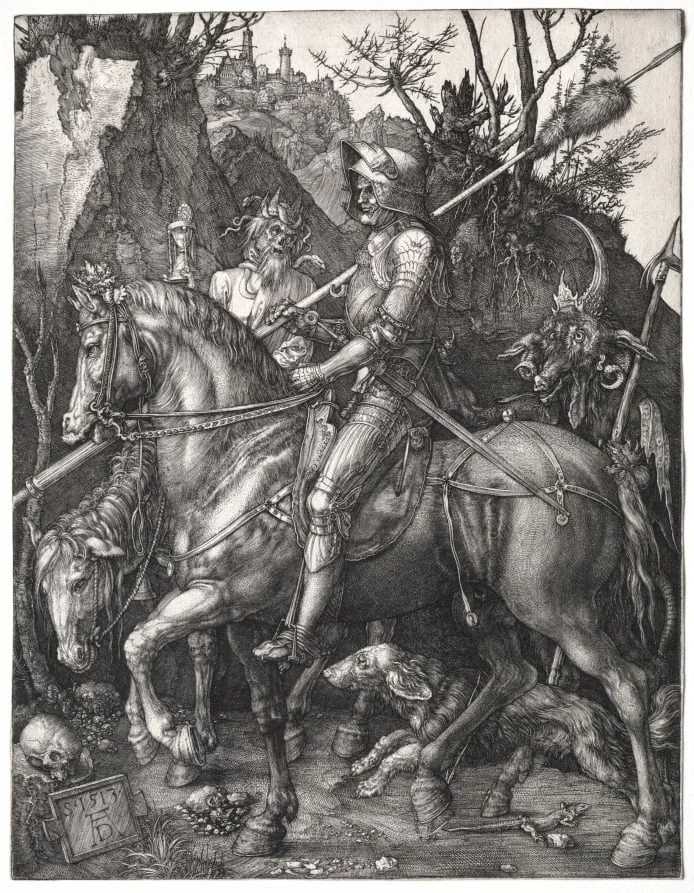 Knight, Death, and the Devil, by Albrecht Dürer, 1513