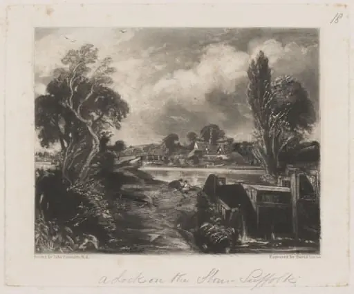 A Lock on the Stour, Suffolk