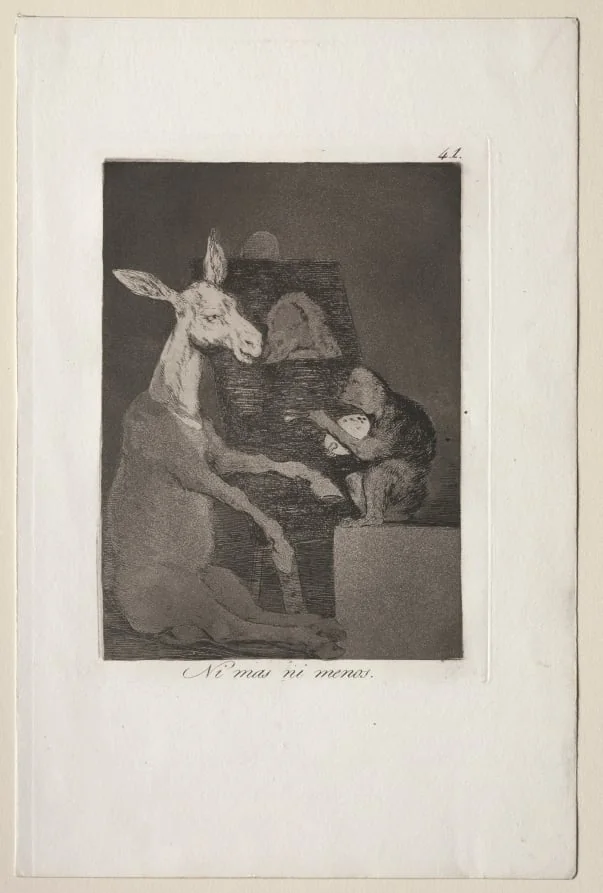 Neither More Nor Less, Plate 41, by Francisco Goya, 1799
