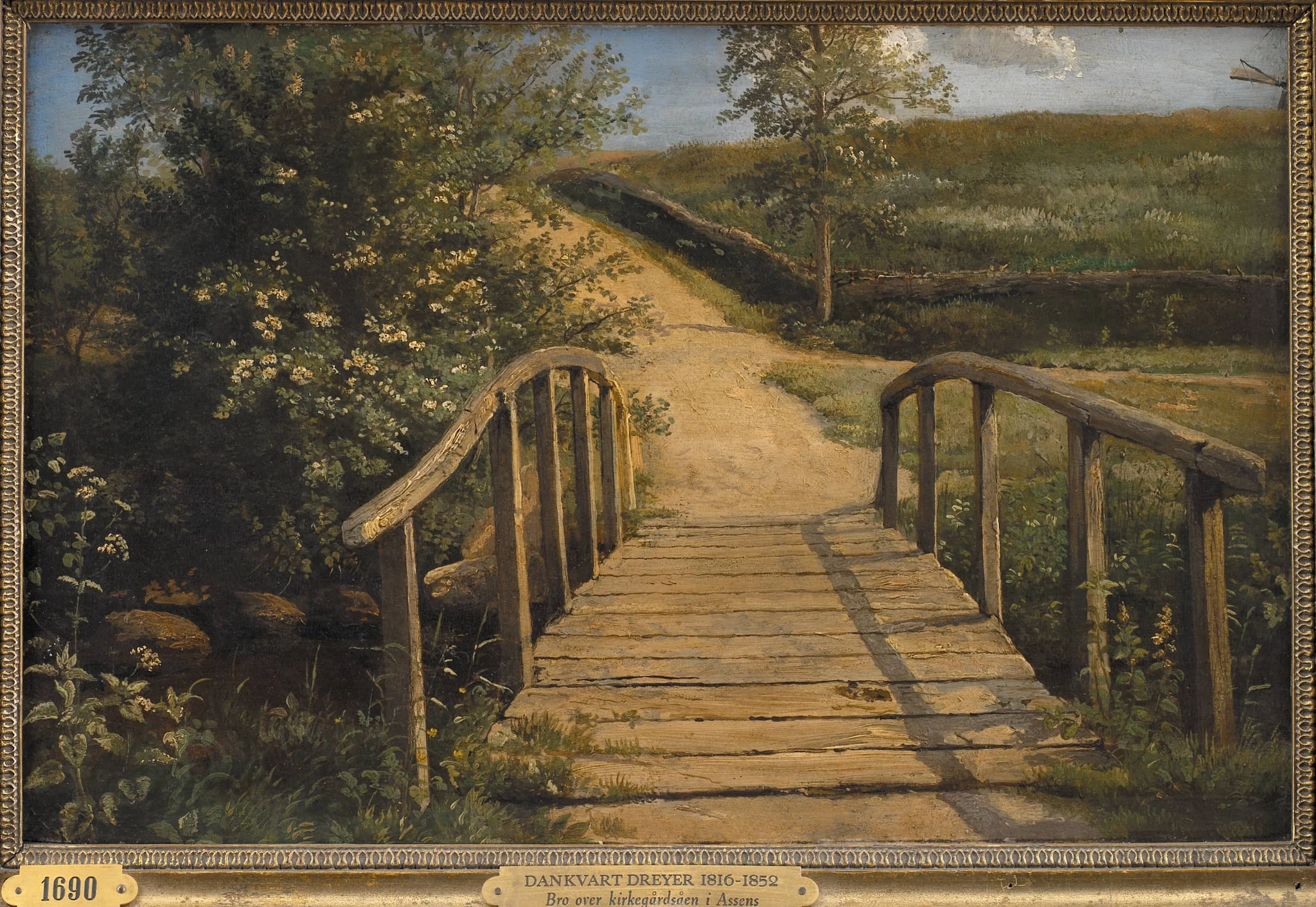 Bridge over a Stream in Assens, Funen, by Unknown, 1842