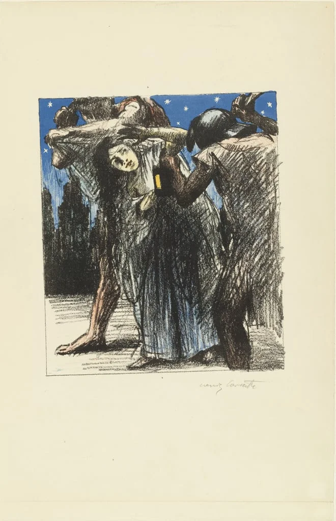 Untitled, by Lovis Corinth, ink, 1911