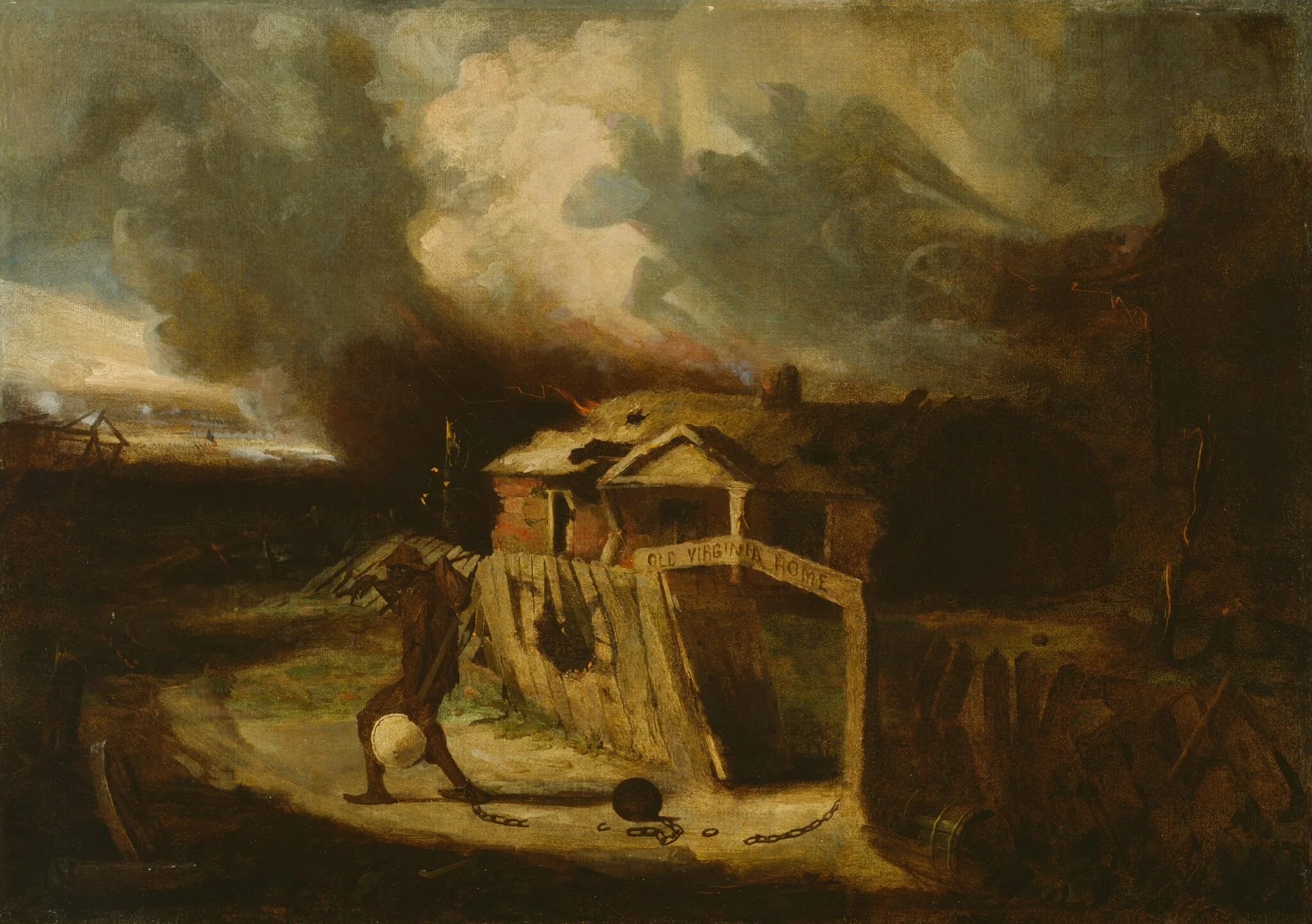 Old Virginia Home, by David Gilmour Blythe, oil, 1864