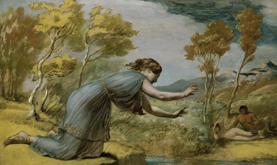 Psyche at the Stream, by Edward Calvert, unspecified, 1849