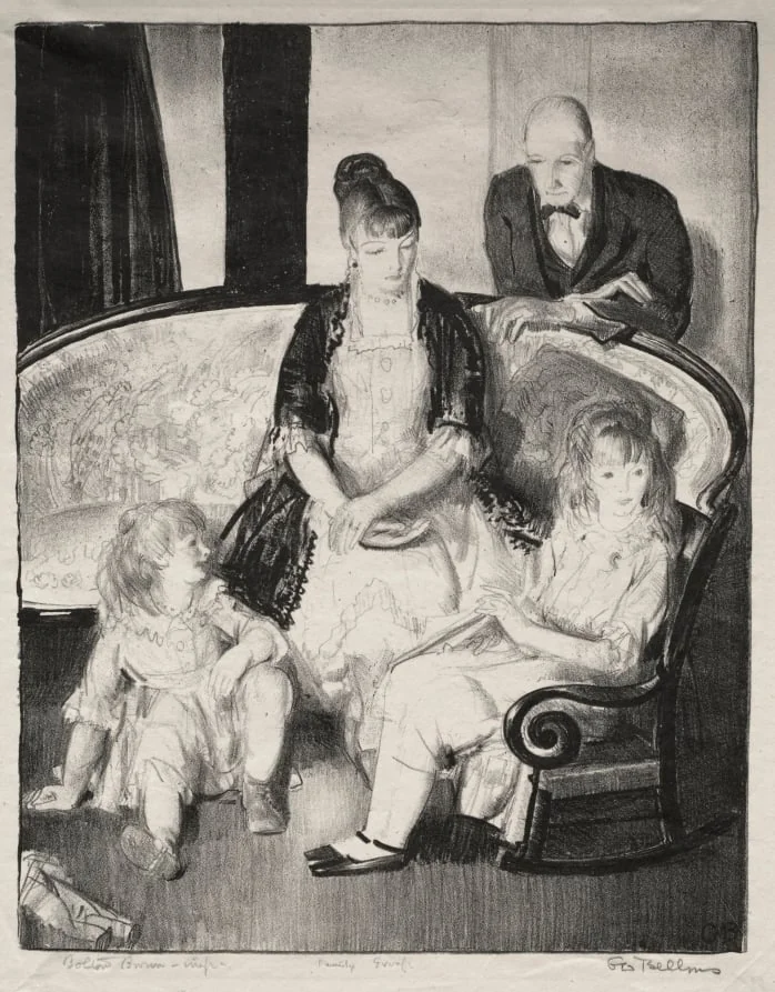 My Family, Second Stone, by George Bellows, 1921