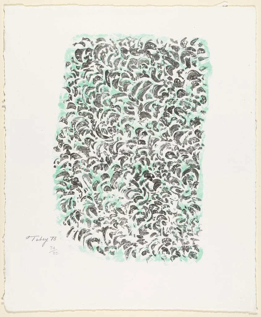 Untitled, by Mark Tobey, ink, 1973