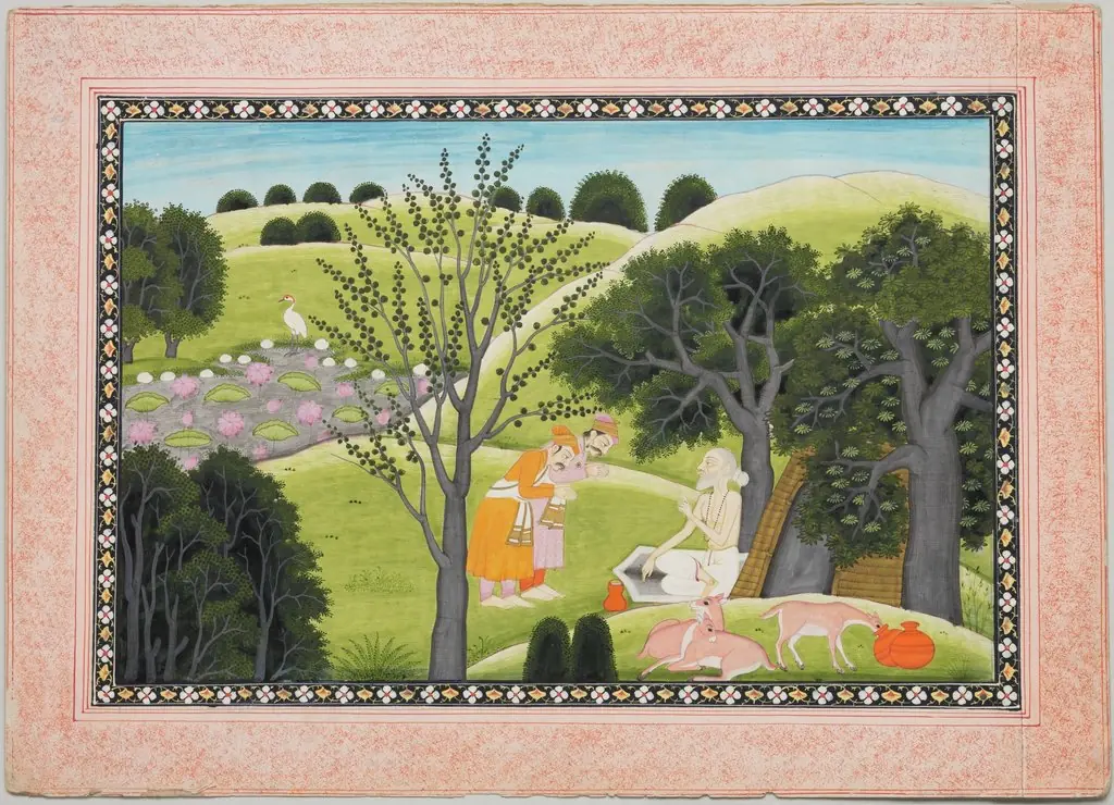 Noblemen Making Obeisance to the Guru