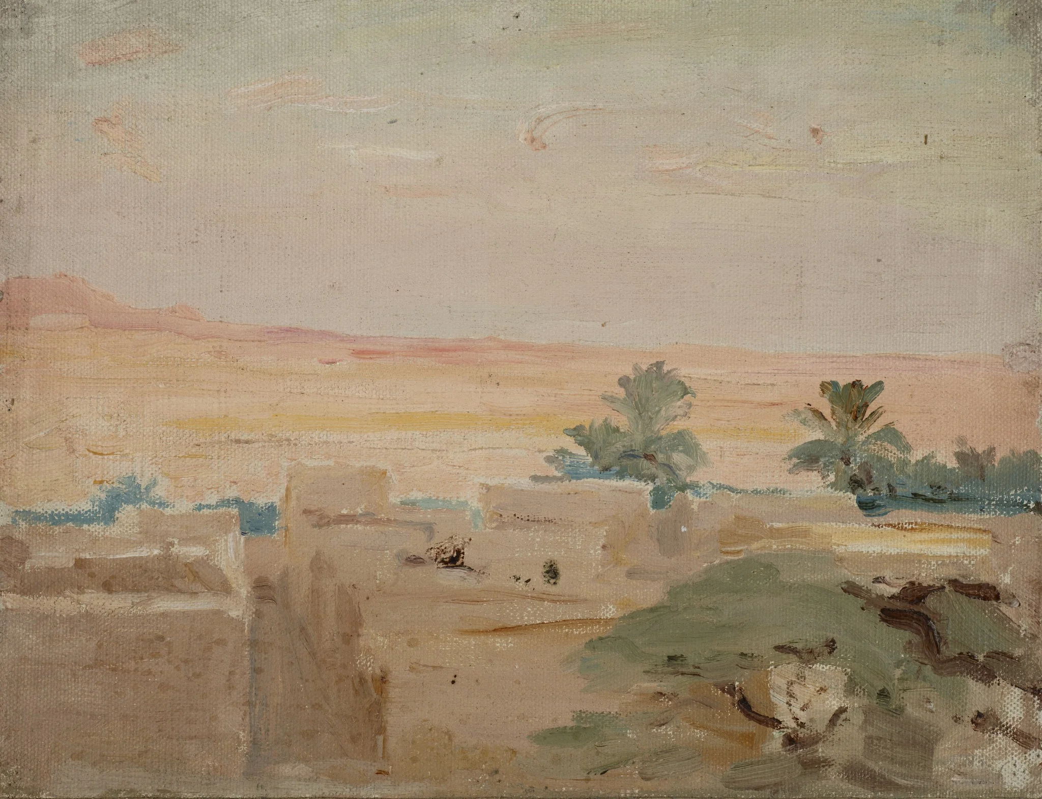 Biskra – Desert (Evening), by Jan Ciągliński, unspecified, 1909