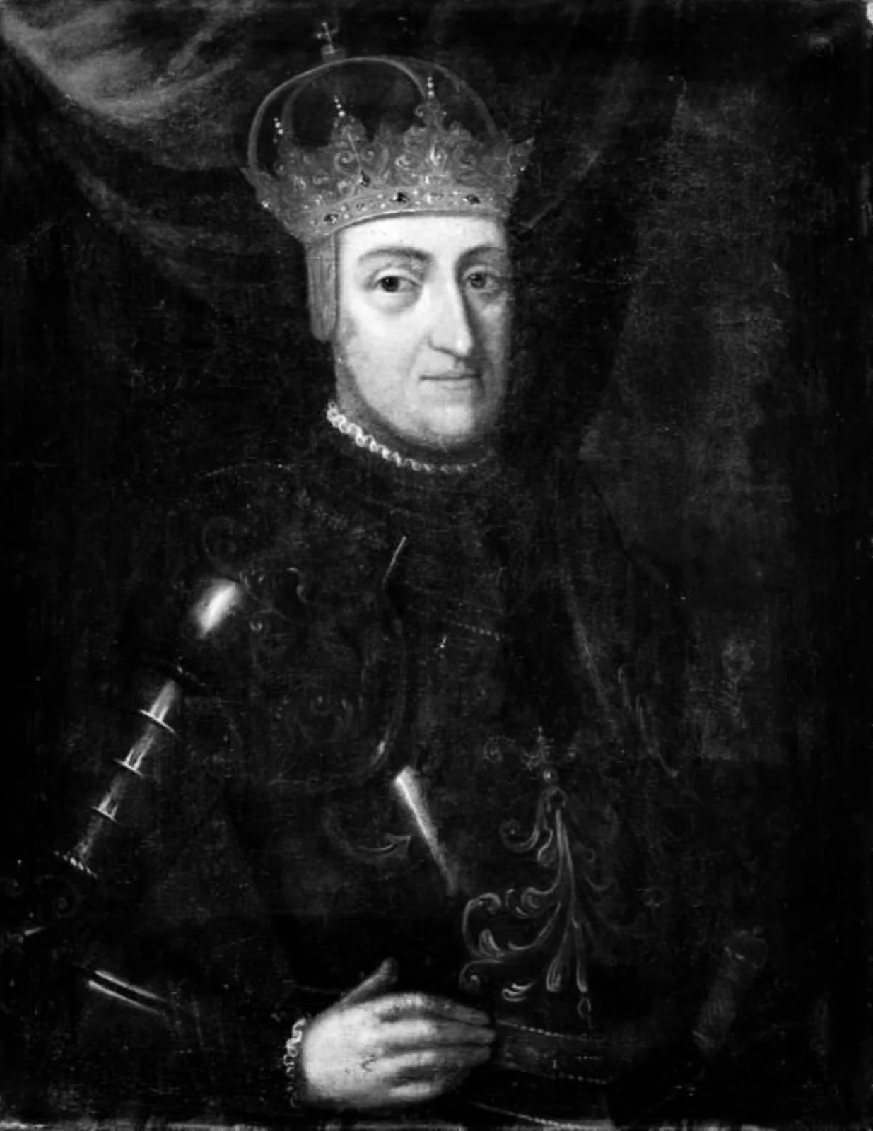 Kong Frederik I i rustning, by Unknown, oil