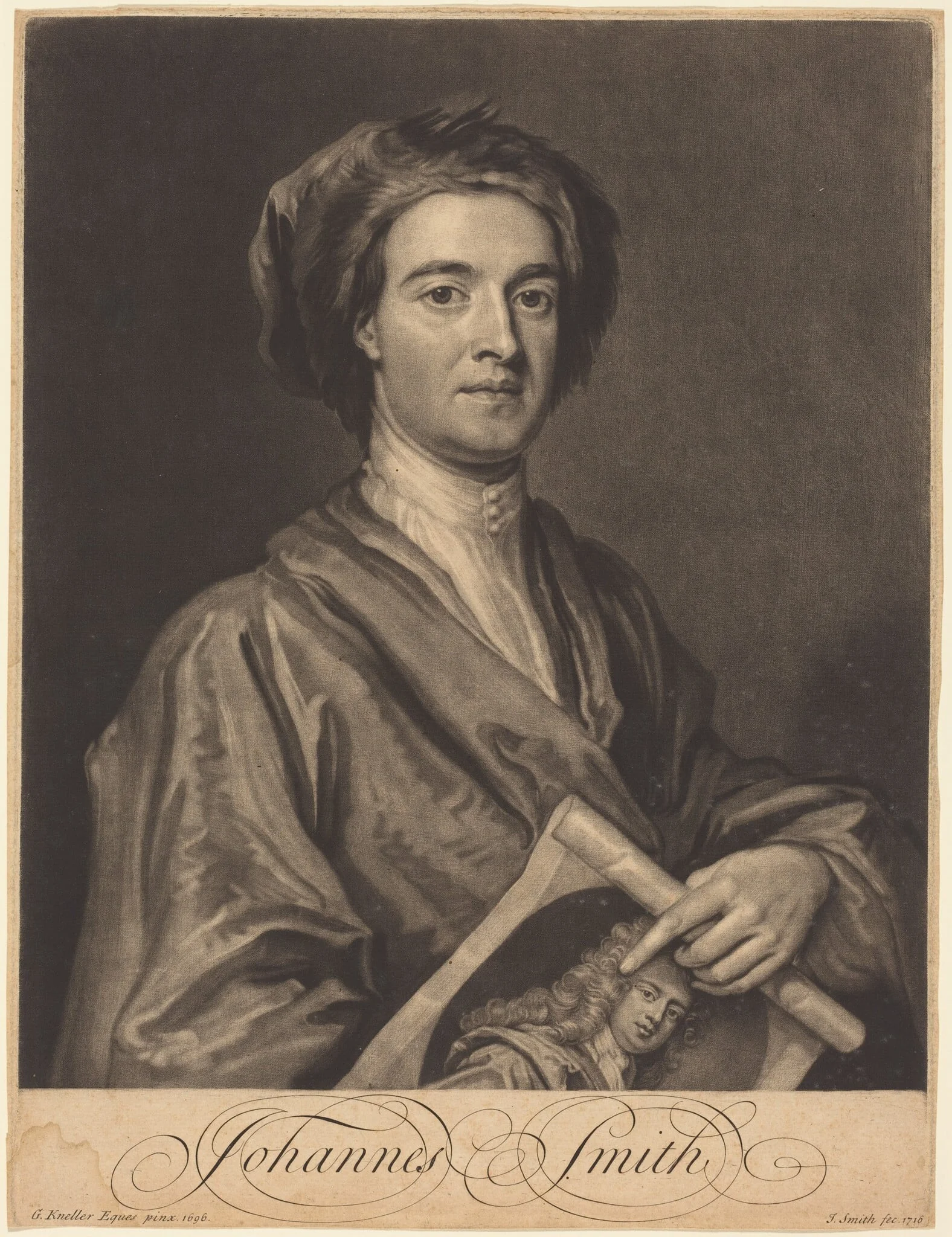 John Smith, by John Smith, ink, 1716