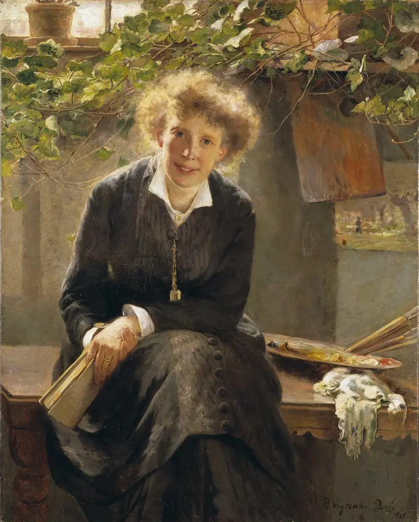 Portrait of the painter Jeanna Bauck