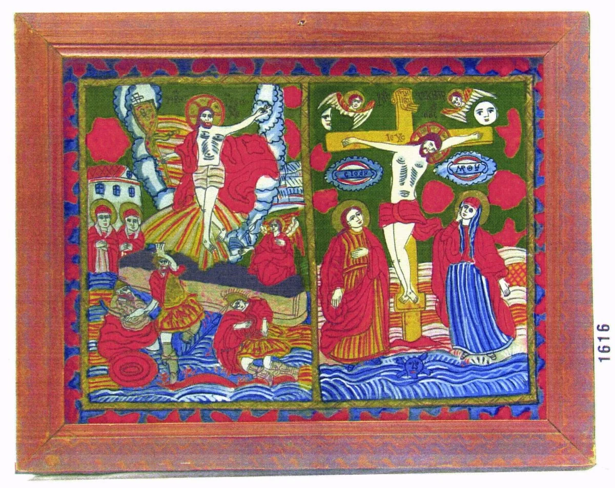 Răstignirea și învierea Mântuitorului Iisus Hristos, by Unknown, 1850