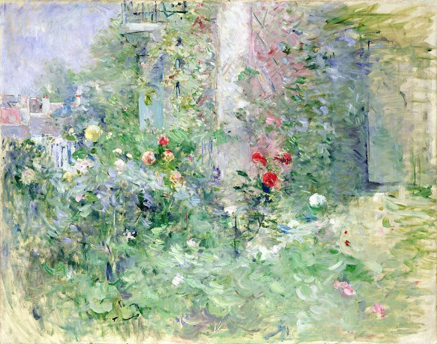 Le jardin à Bougival, by Berthe Morisot, oil, 1892