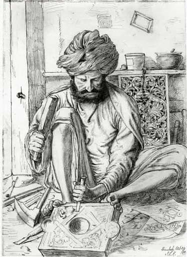 A wood carver