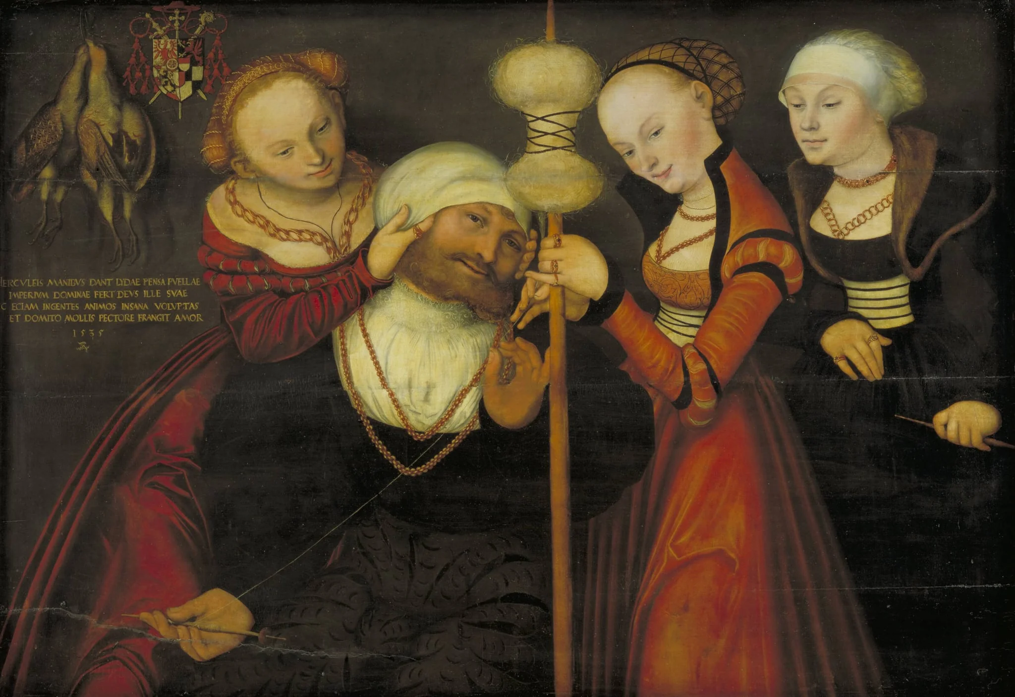 Hercules with Omphale, by Unknown, 1535