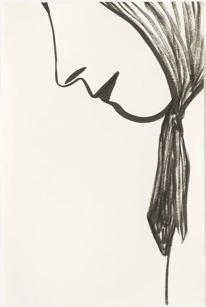 Untitled, by Silvia Bächli, ink, 1994