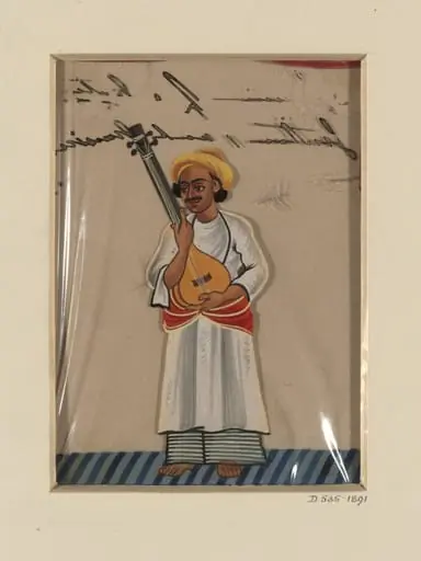 One of Fifteen drawings depicting household servants, Benares