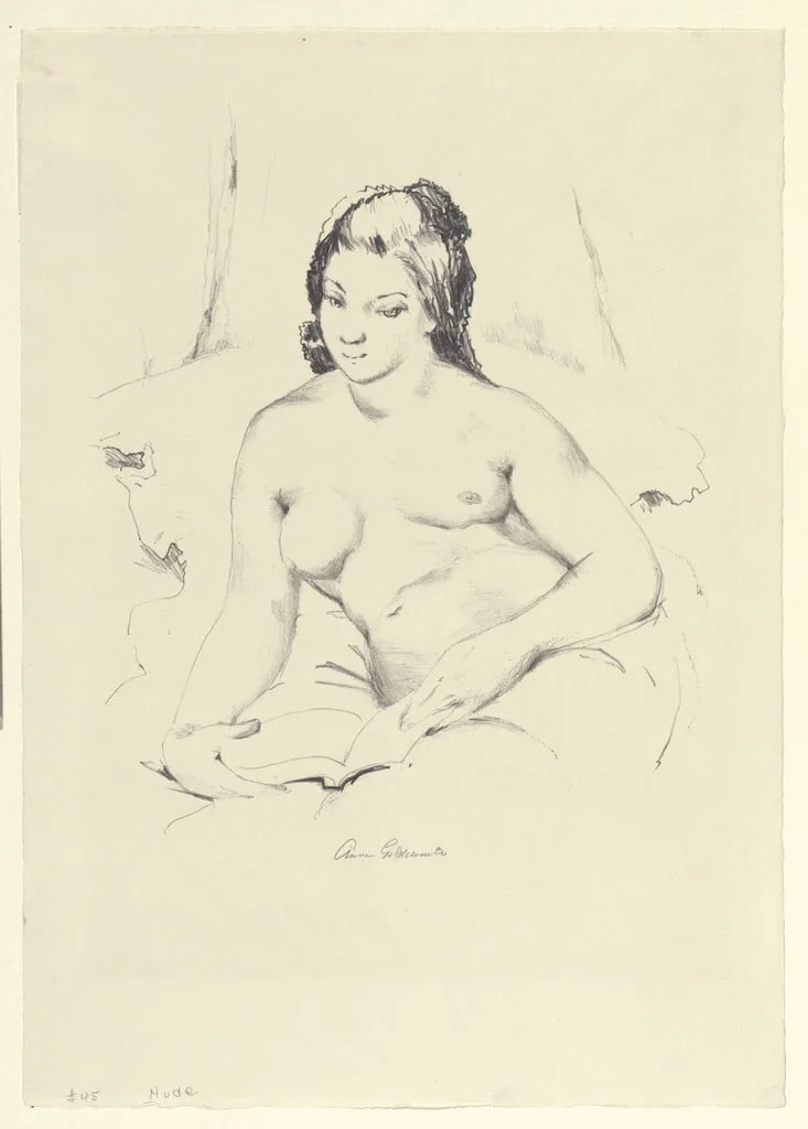 Untitled, by Anne Goldthwaite, ink, 1933