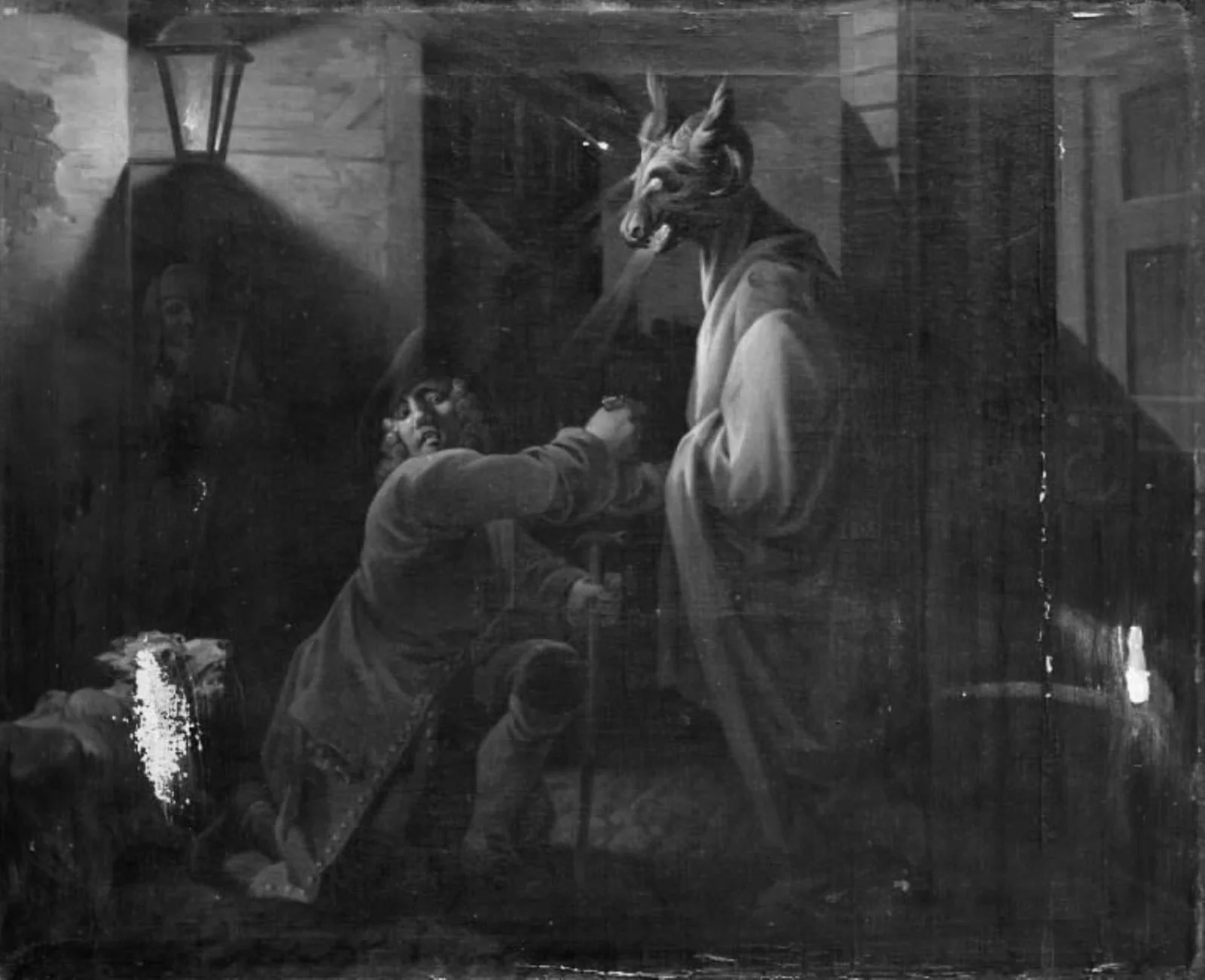 Husspøgelse eller Abracadabra, III akt, 1. scene, by Unknown, 1750