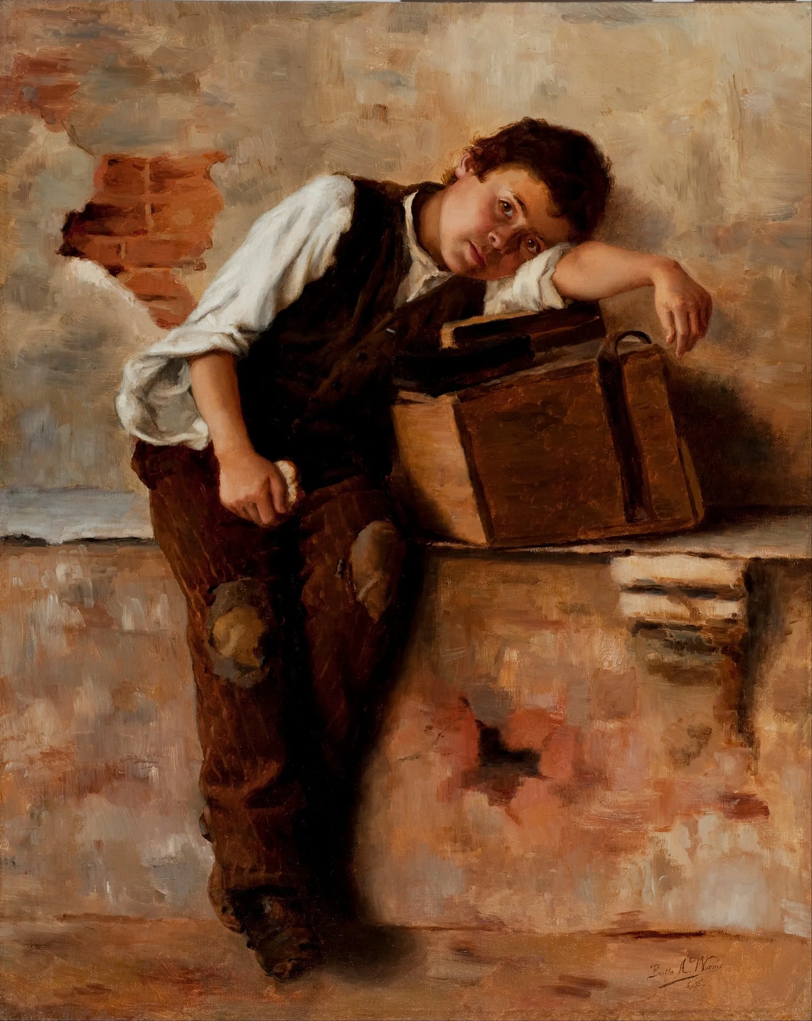 Homesick for Naples, by Bertha Worms, oil, 1898