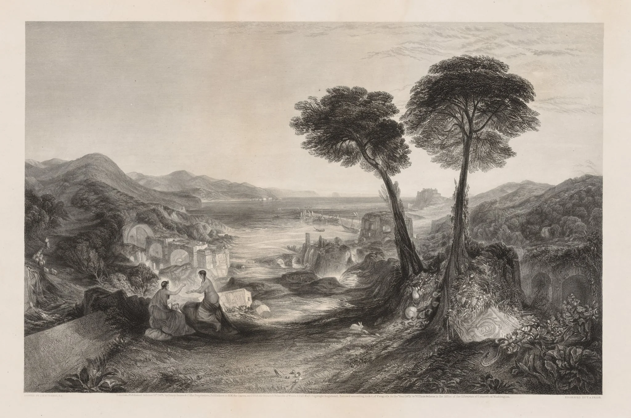The Bay of Baiae, Apollo and the Sibyl, by Thomas Abiel Prior, 1873