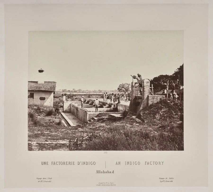 An Indigo Factory, Allahabad, by Louis-Théophile Marie Rousselet, 1866
