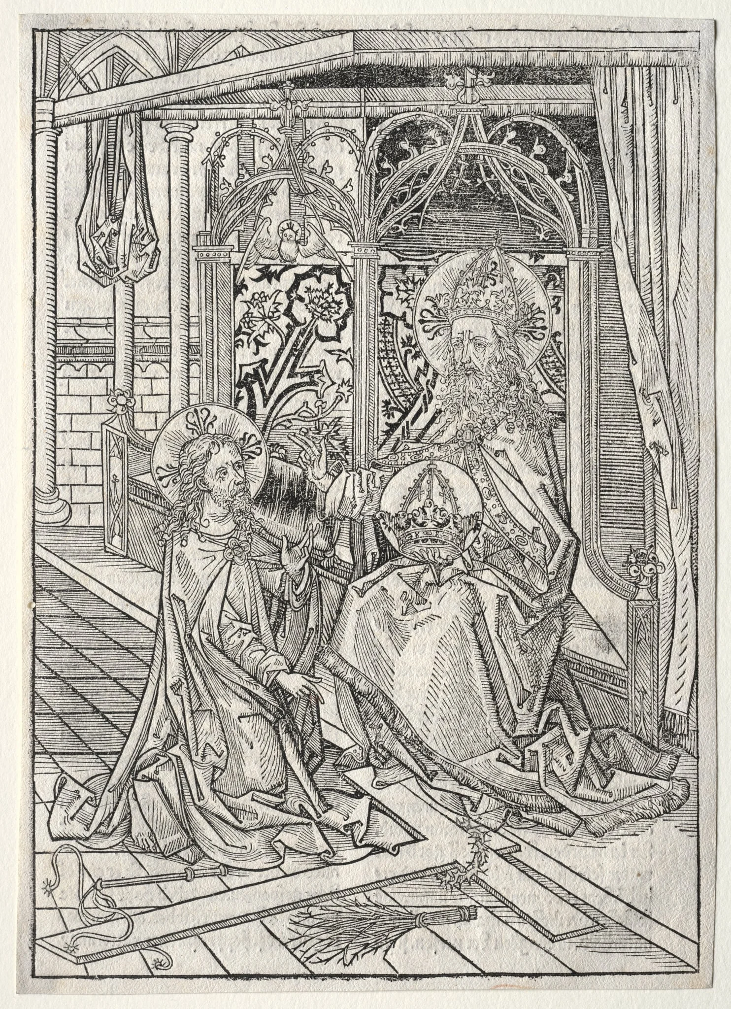 Der Schatzbehalter:  The Trinity, by Michael Wolgemut, 1491