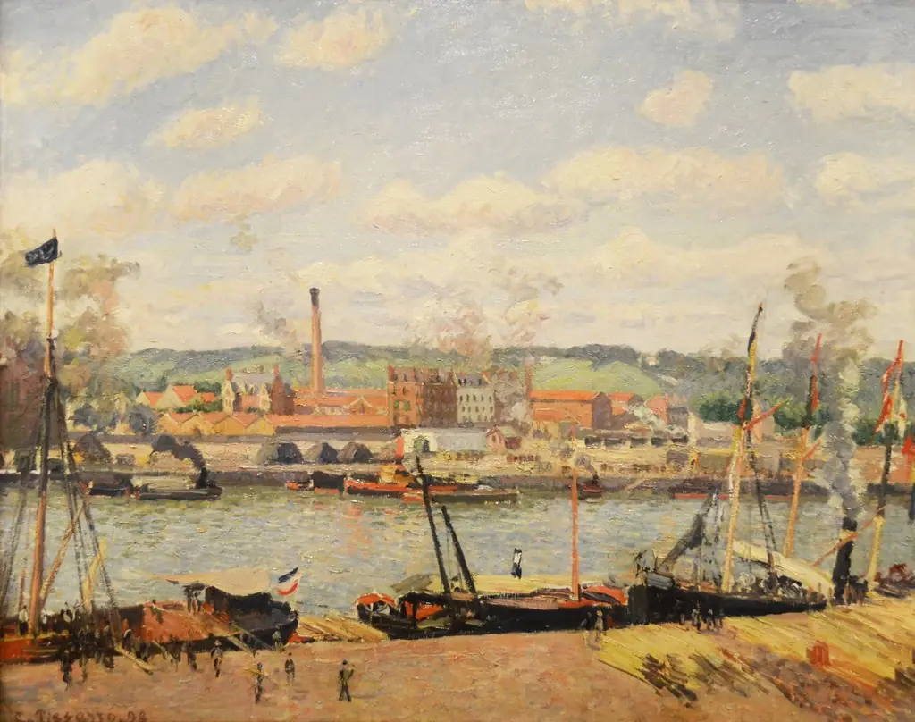 View of the Oissel Cotton Mill, near Rouen