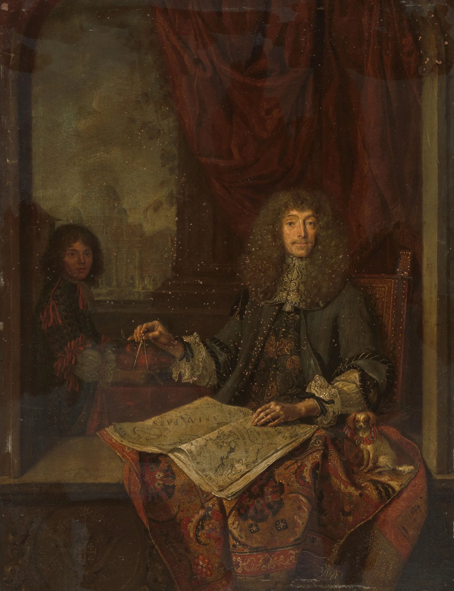 Portrait of Carel Quina (1622-89), Knight of the Holy Sepulchre and Amsterdam-born explorer of Asia, by Unknown, unspecified, 1669