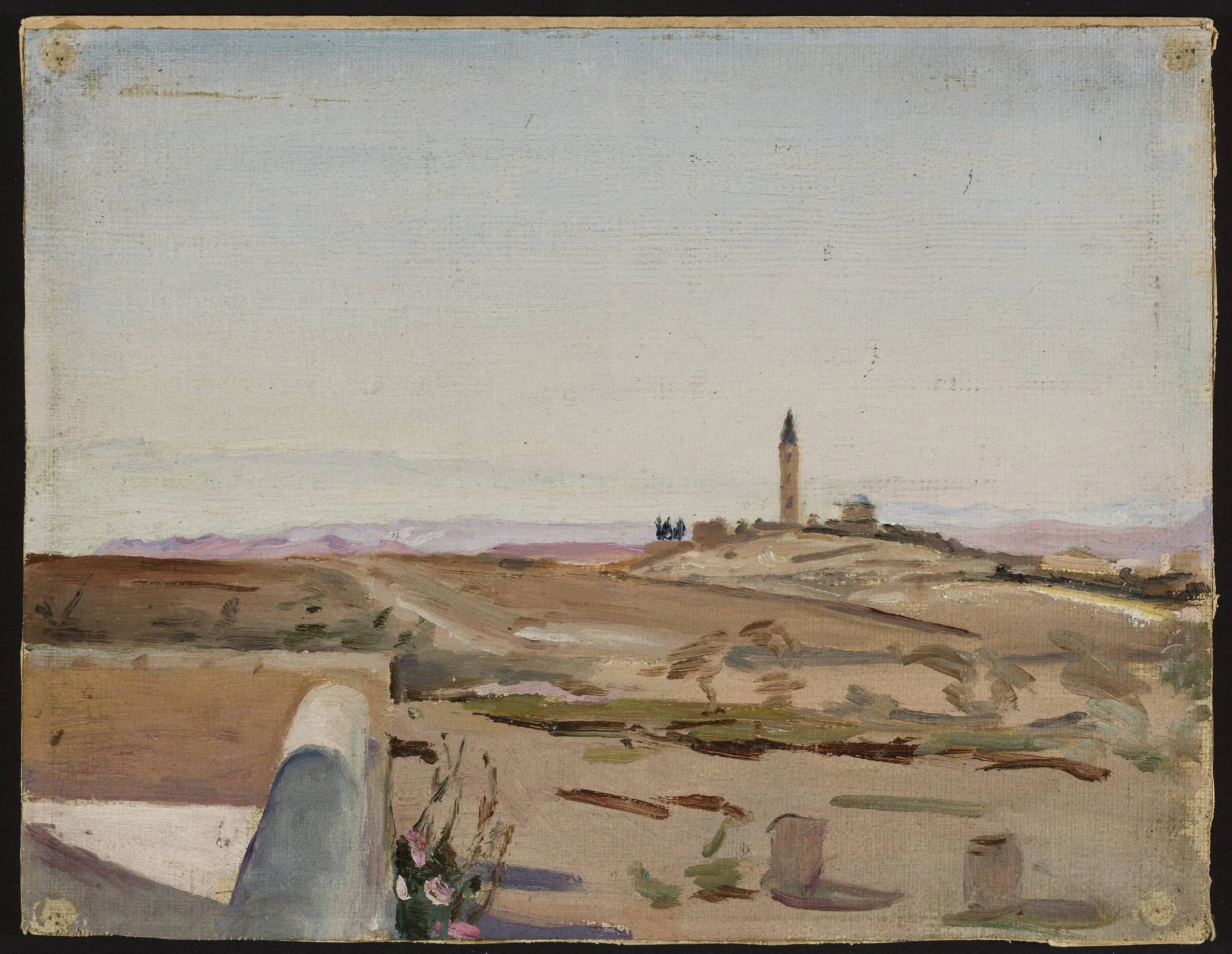 At the edge of the city and the desert. From the journey to Palestine