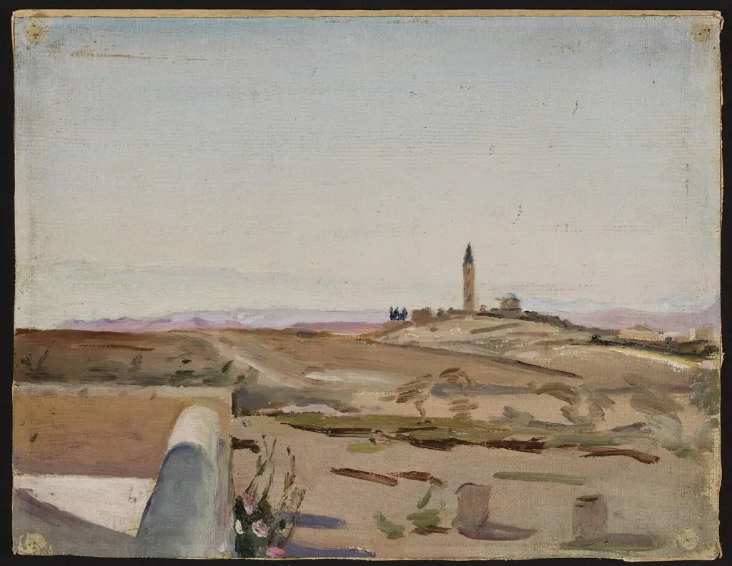 At the edge of the city and the desert. From the journey to Palestine