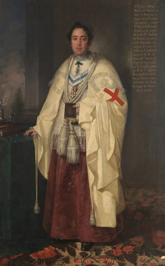 El canónigo José Olcina y Macía caballero de Montesa
