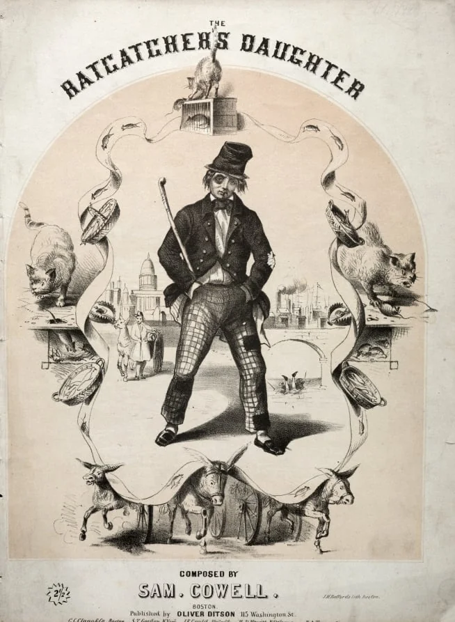 The Ratcatcher's Daughter - Sheet Music Cover, by Winslow Homer, 1862