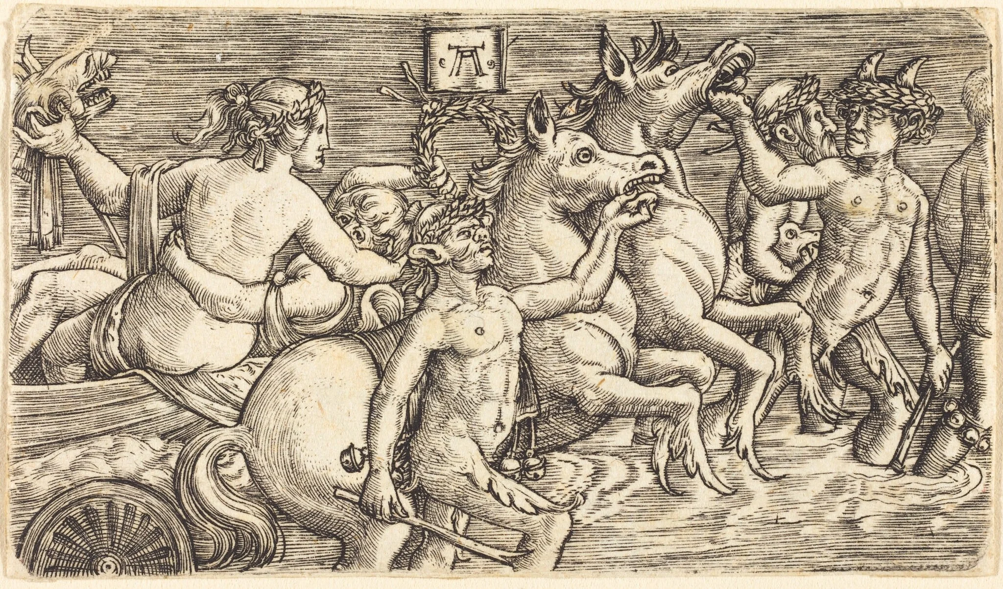 Triumph of the Sea-Gods, by Albrecht Altdorfer, ink, 1522